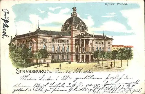 Strassburg Elsass Kaiserpalast Kat. Strasbourg