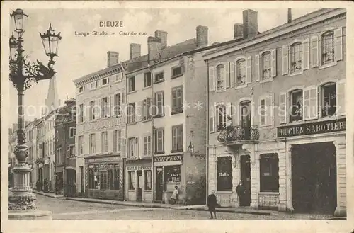 Dieuze Lange Strasse Grande Rue Kat. Dieuze