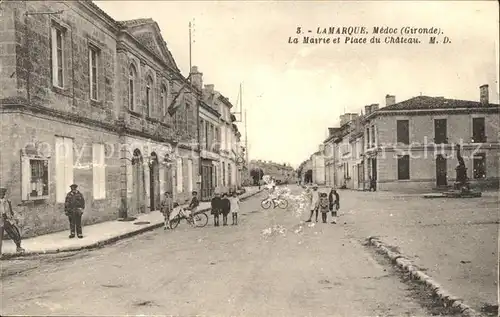 Lamarque La Mairie et Place du Chateau Kat. Lamarque