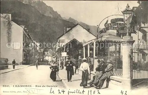 Chamonix Rue de Geneve Kat. Chamonix Mont Blanc