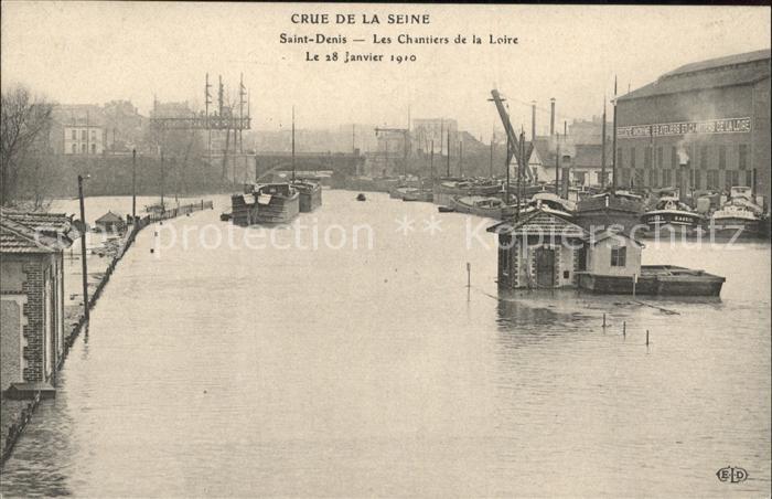 Paris Crue De La Seine Inondations Janvier 1910 Hochwasser Katastrophe