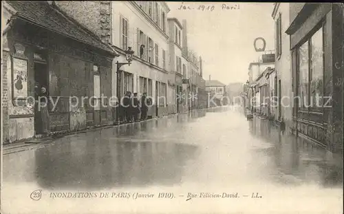 Paris Inondations Janvier 1910 Hochwasser Katastrophe Kat. Paris