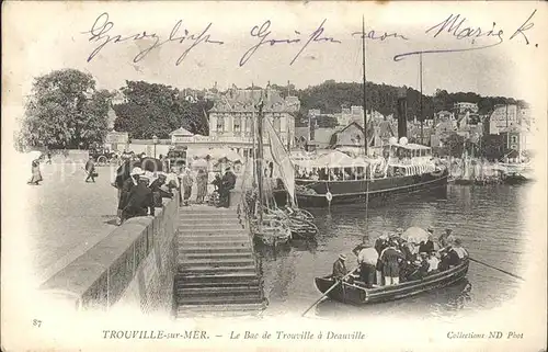 Trouville sur Mer Le Bac de Trouville a Deauville Kat. Trouville sur Mer