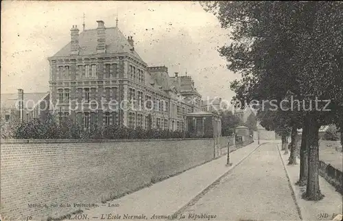 Laon Aisne Ecole Normale Avenue de la Republique Kat. Laon