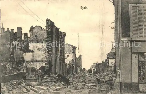 Etain Krieg 1914 Ruines Grande Guerre Kat. Etain