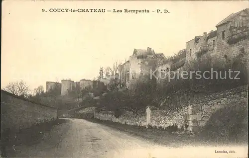 Coucy le Chateau Auffrique Les Remparts Kat. Coucy le Chateau Auffrique