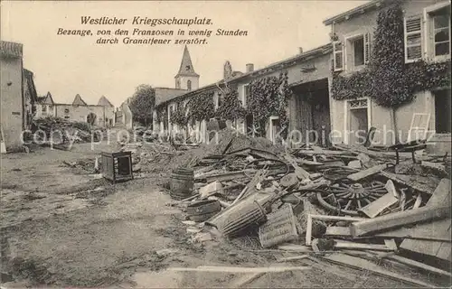 Bezange la Petite Westlicher Kriegsschauplatz 1. Weltkrieg Grande Guerre Kat. Bezange la Petite