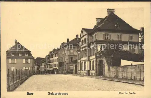 Barr Bas Rhin Sulzerstrasse Rue de Soultz Kat. Barr