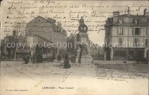 Limoges Haute Vienne Place Carnot Monument Kat. Limoges