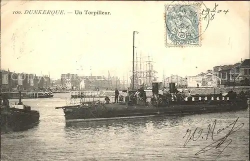 Dunkerque Un Torpilleur Kriegsschiff Kat. Dunkerque
