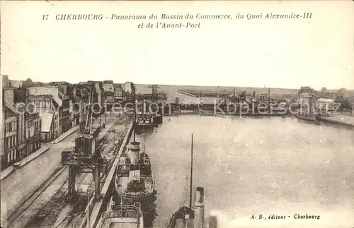 Cherbourg Octeville Basse Normandie Bassin du Commerce Quai Alexandre III Avant Port Bateau Kat. Cherbourg Octeville