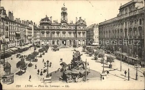 Lyon France Place des Terreaux Monument Kat. Lyon