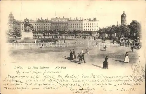 Lyon France Place Bellecour Kat. Lyon