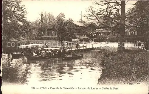 Lyon France Parc de la Tete d Or Bout du Lac Chalet du Parc Kat. Lyon