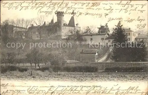 Civrieux d Azergues Chateau Schloss Kat. Civrieux d Azergues