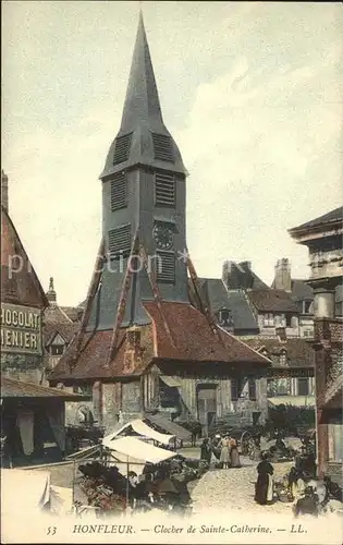 Honfleur Clocher de Sainte Catherine Marche Kat. Honfleur