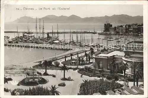 Cannes Alpes Maritimes Le Port et l Esterel Kat. Cannes