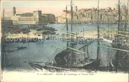 Marseille Bassin de Carenage et Vieux Port Bateaux Kat. Marseille