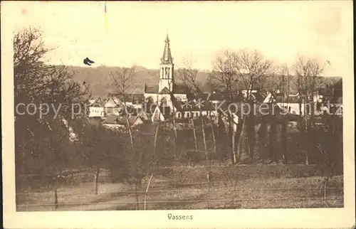 Vassens Vue generale Eglise Kat. Vassens