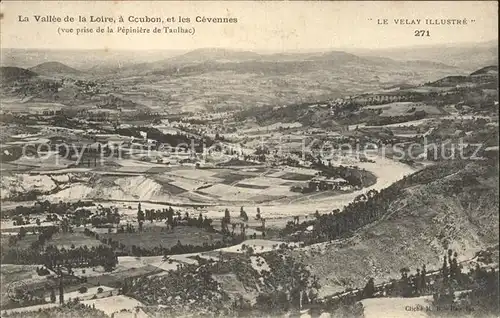 Coubon et les Cevennes Panorama Vallee de la Loire Kat. Coubon