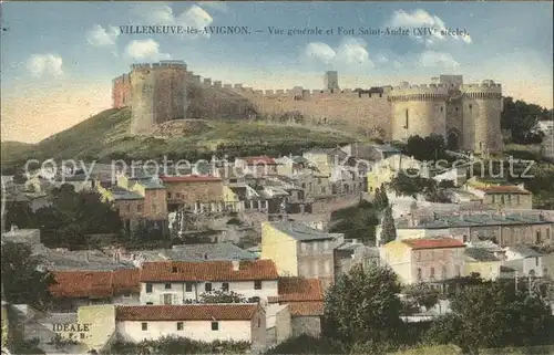 Villeneuve les Avignon Vue generale et Fort Saint Andre XIV siecle Kat. Villeneuve les Avignon
