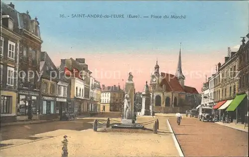 Saint Andre de l Eure Place du Marche Kat. Saint Andre de l Eure