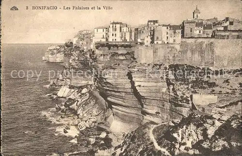 Bonifacio Corse du Sud Les Falaises et la Ville Kat. Bonifacio