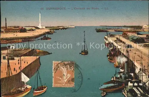 Dunkerque Entree du Port Bateau Kat. Dunkerque