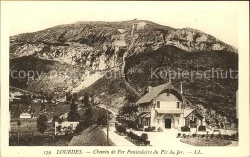 Lourdes Hautes Pyrenees Chemin de Fer Funiculaire du Pic du Jer Kat. Lourdes