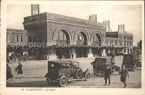 Saint Quentin La Gare Automobil Bahnhof Kat. Saint Quentin