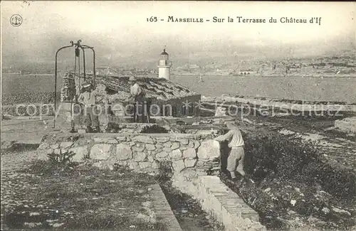 Marseille Sur la Terrasse du Chateau d If Kat. Marseille