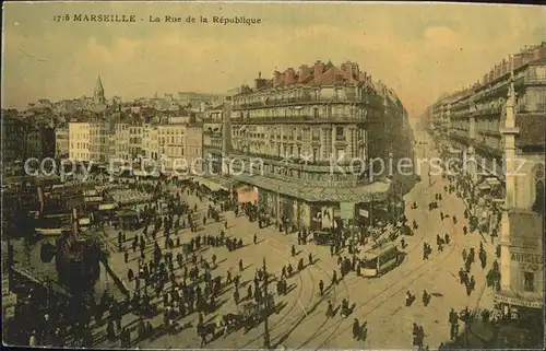 Marseille Rue de la Republique Kat. Marseille