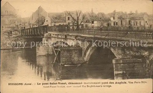 Soissons Aisne Pont Saint Vaast Kat. Soissons