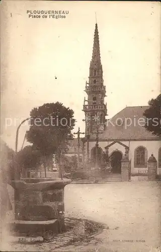 Plouguerneau Place de l Eglise Puits Kat. Plouguerneau