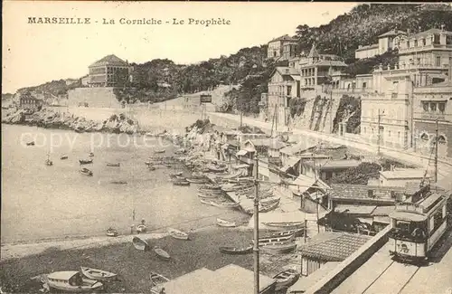 Marseille La Corniche Le Prophete Tram Kat. Marseille