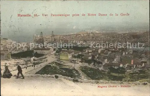 Marseille Vue panoramique prise de Notre Dame de la Garde Kat. Marseille