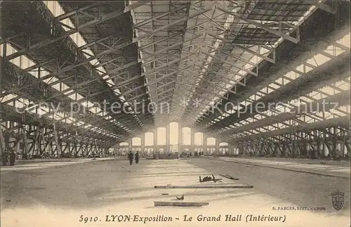Lyon France Exposition Grand Hall Interieur Kat. Lyon
