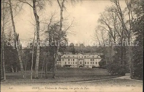 Osny Chateau de Busagny Parc Schloss Kat. Osny