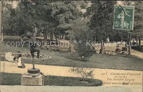 Clermont Ferrand Puy de Dome Jardin Lecoq Sculpture Kat. Clermont Ferrand