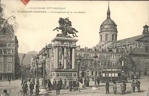 Clermont Ferrand Puy de Dome Monument Vercingetorix et Rue Blatin Kat. Clermont Ferrand