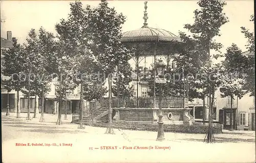 Stenay Place d Armes Kiosque Kat. Stenay