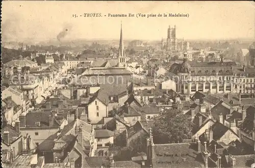 Troyes Aube Panorama Est vue prise de la Madeleine Kat. Troyes