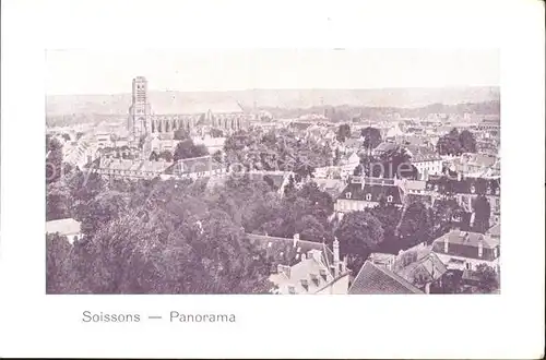 Soissons Aisne Panorama Kat. Soissons