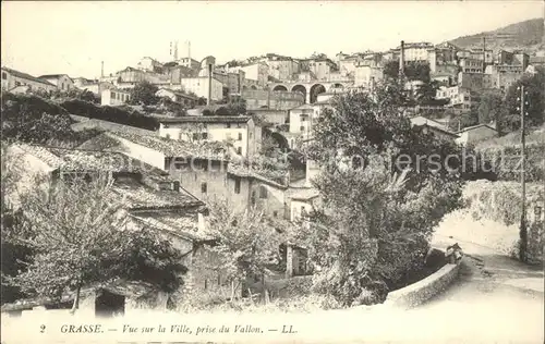 Grasse Alpes Maritimes Vue sur la Ville prise du Vallon Kat. Grasse