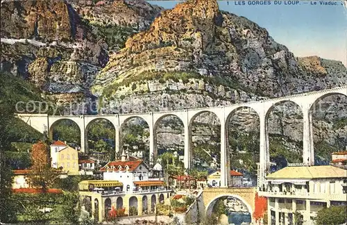 Le Bar sur Loup Viaduc Les Gorges du Loup Kat. Le Bar sur Loup