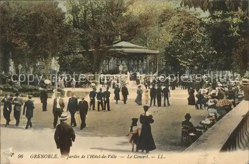 Grenoble Jardin de l Hotel de Ville Concert Pavillon Kat. Grenoble