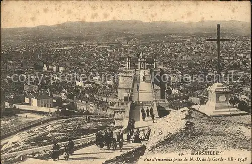 Marseille Vue d'ensemble prise de Notre Dame de la Garde / Marseille /Arrond. de Marseille