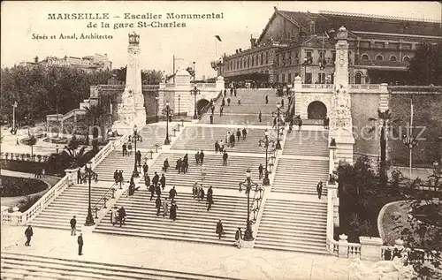 Marseille Escalier Monumental de la Gare St Charles / Marseille /Arrond. de Marseille