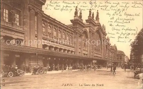 Paris La Gare du Nord Bahnhof Kat. Paris