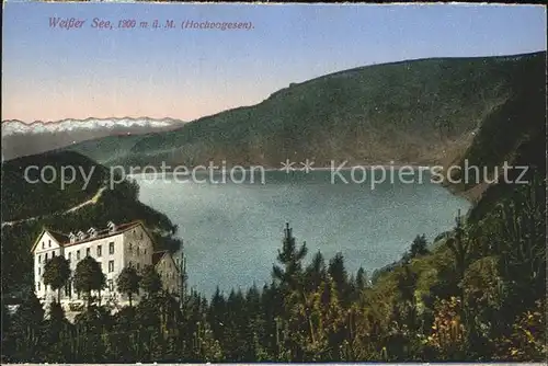 Weisser See Elsass Panorama Vogesen Kat. Orbey